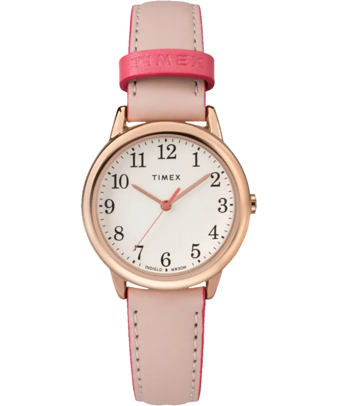 Easy Reader® with Timex Pay 30mm Leather Strap Watch sold by Timex