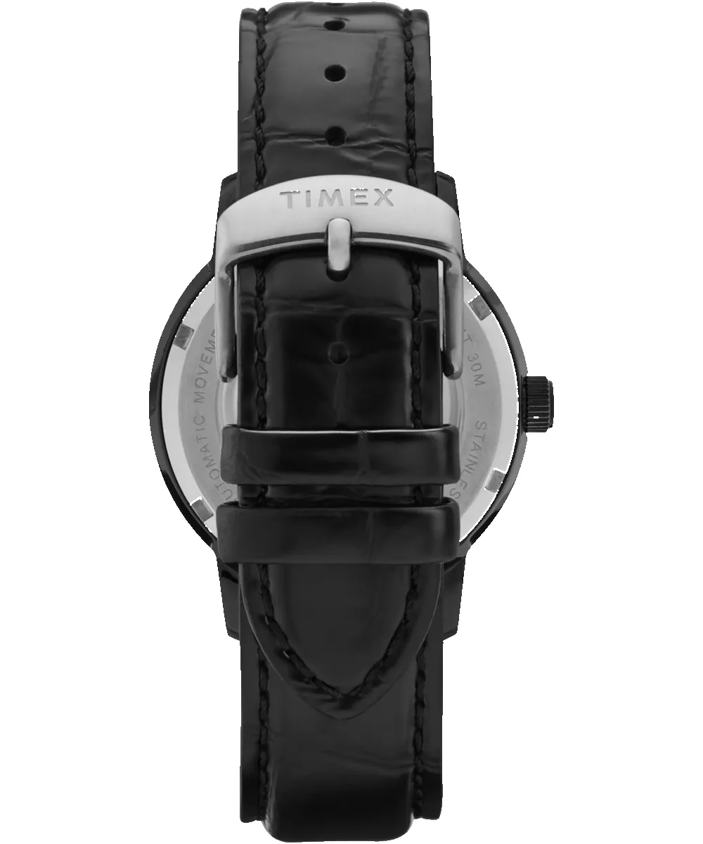 Marlin® Automatic Day-Date 40mm Leather Strap Watch sold by Timex product image thumbnail 3