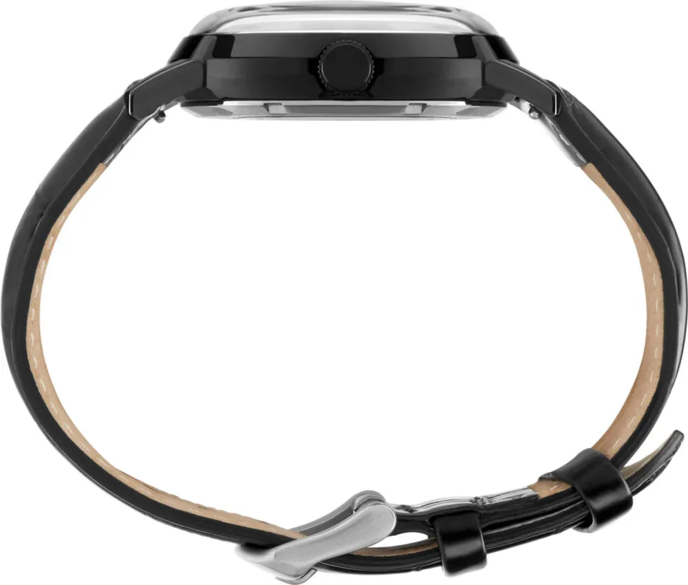 Marlin® Automatic Day-Date 40mm Leather Strap Watch sold by Timex product image thumbnail 2