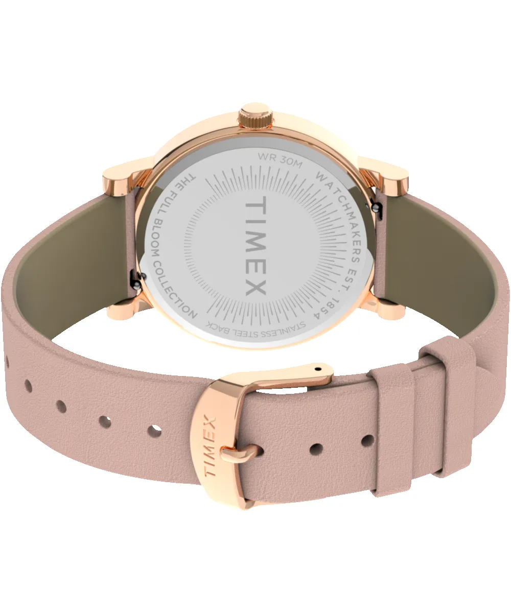 Full Bloom 38mm Leather Strap Watch sold by Timex product image thumbnail 5