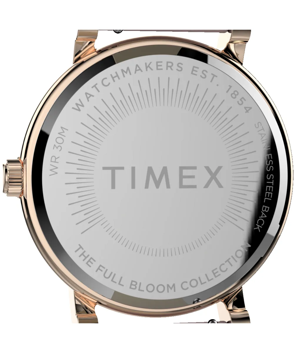 Full Bloom 38mm Leather Strap Watch sold by Timex product image thumbnail 4
