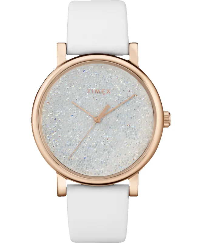 Crystal Opulence 38mm Leather Strap Watch sold by Timex