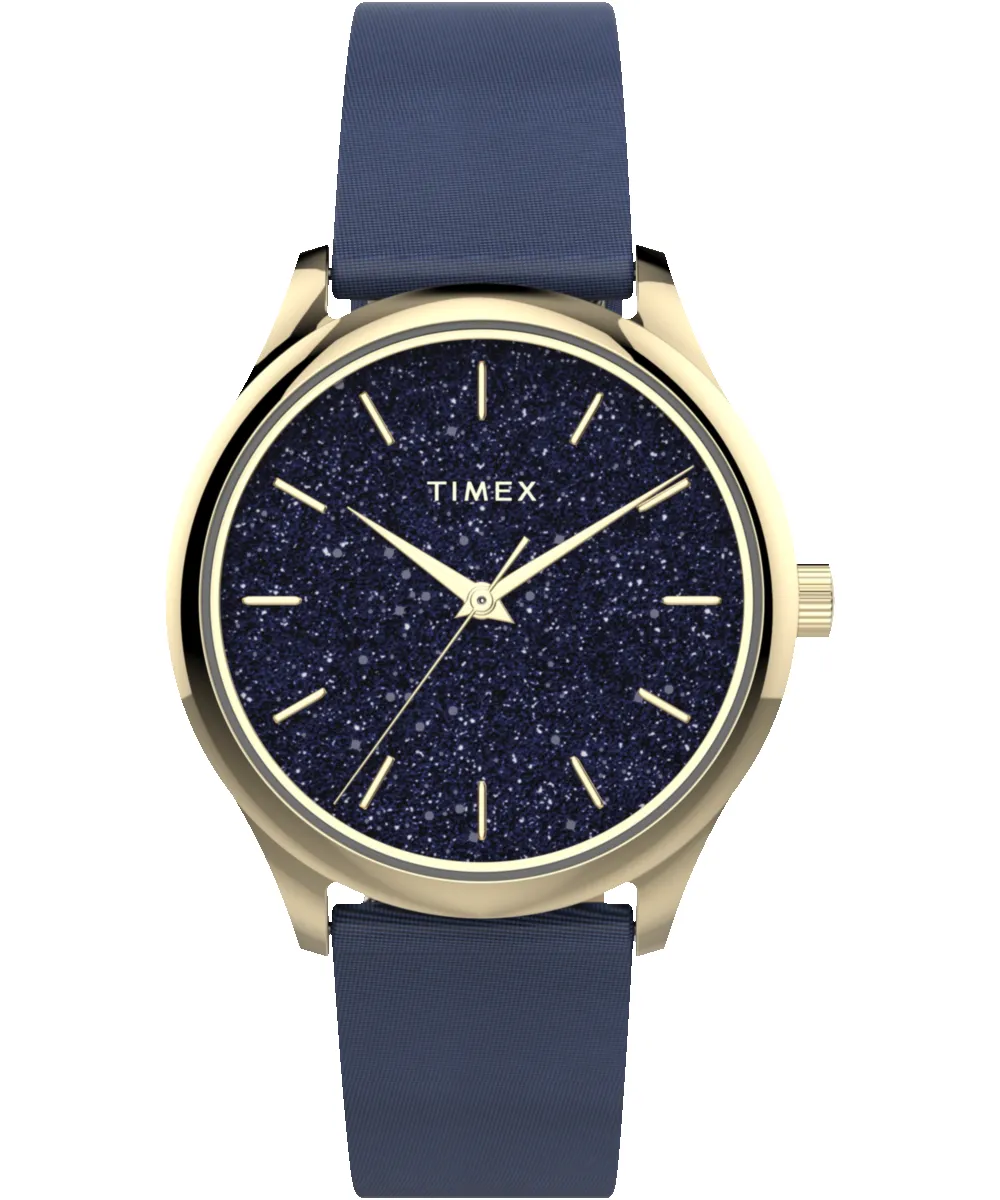Celestial Opulence 32mm Textured Fabric Strap Watch sold by Timex