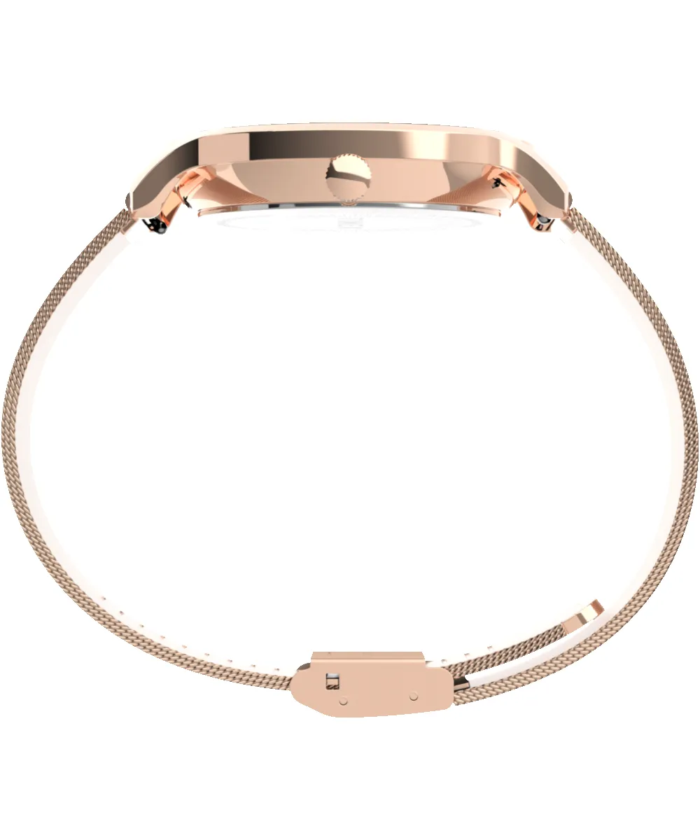 Transcend™ Multifunction 38mm Stainless Steel Mesh Band Watch sold by Timex product image thumbnail 2