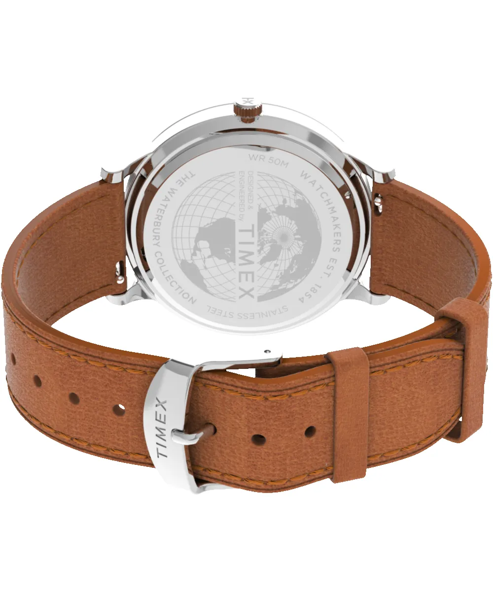 Waterbury Classic 40mm Leather Strap Watch sold by Timex product image thumbnail 5