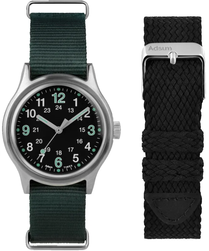 Timex x Adsum 36mm Fabric Strap Watch Set sold by Timex