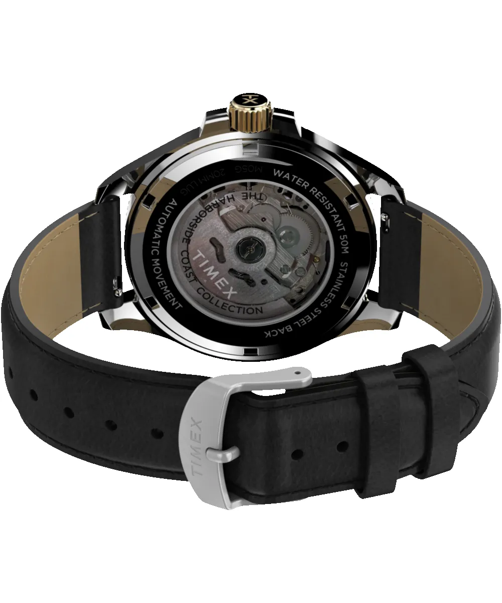 Harborside Coast Automatic 43mm Leather Strap Watch sold by Timex product image thumbnail 5