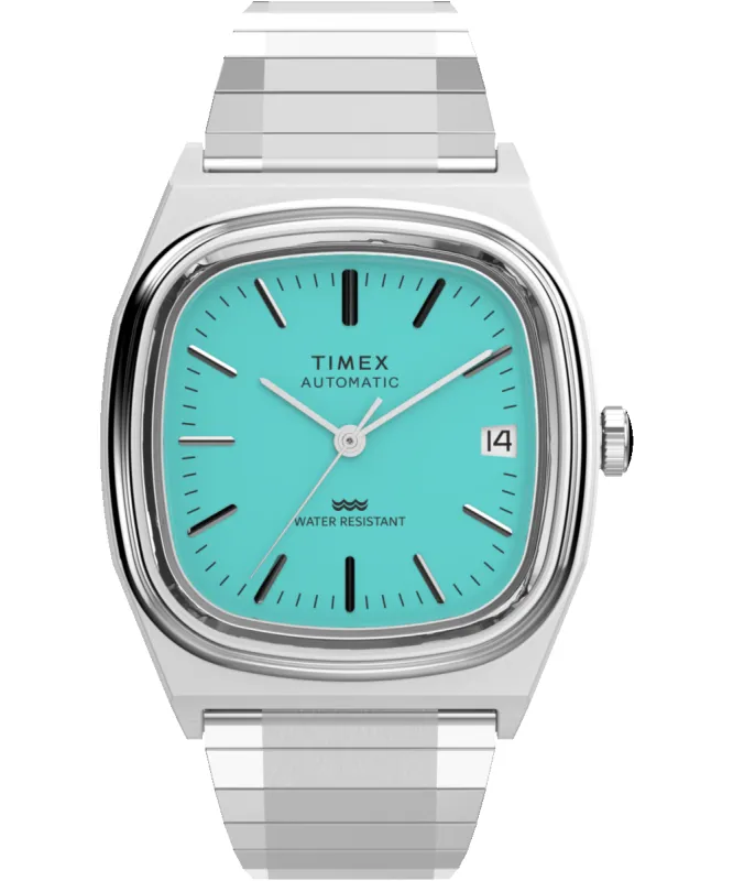 Timex® Automatic 1983 E Line 34mm Stainless Steel Expansion Band Watch made by Timex