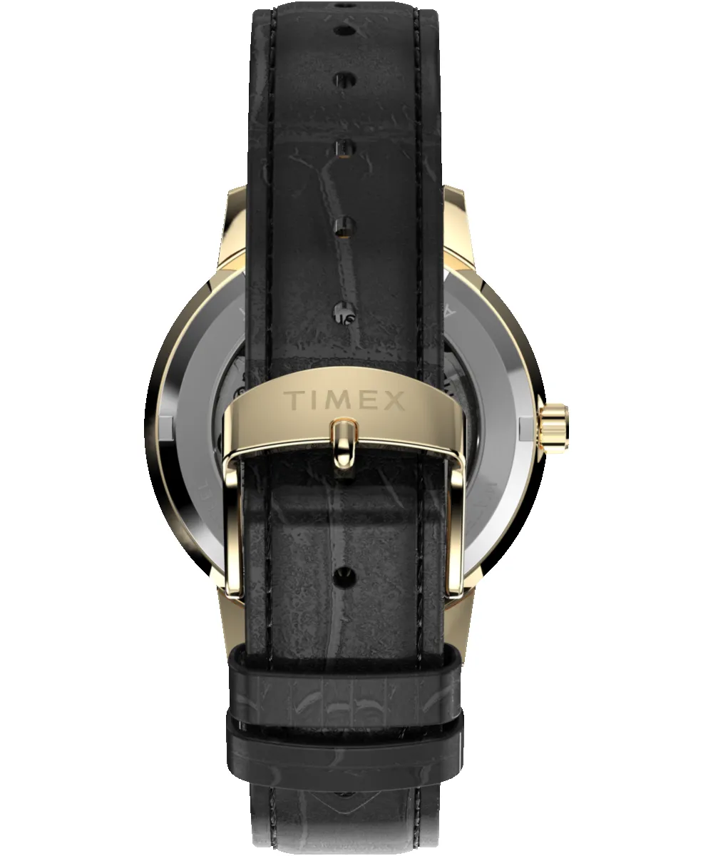 Timex x Todd Snyder Marlin® Automatic 38mm Leather Strap Watch sold by Timex product image thumbnail 3