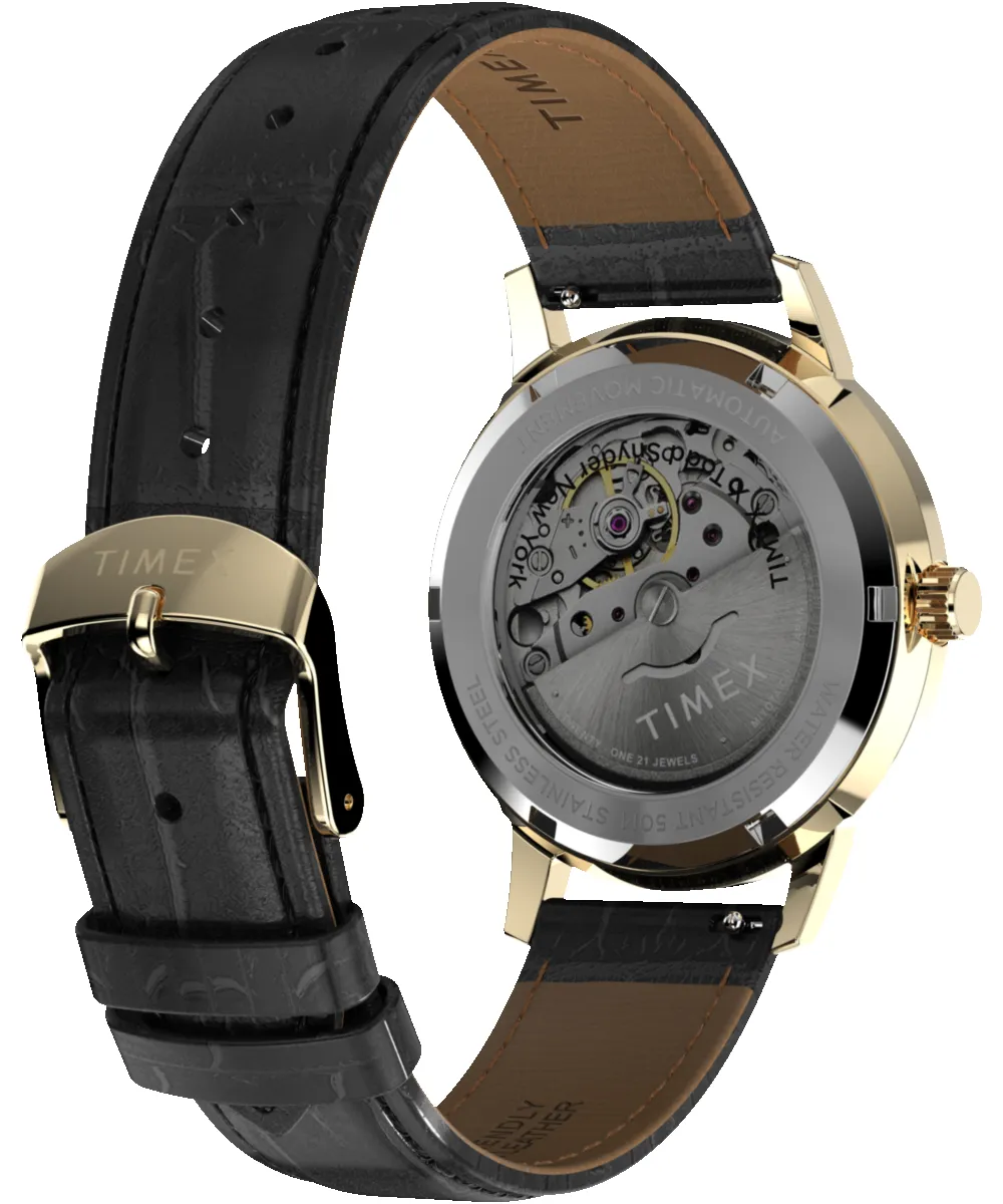 Timex x Todd Snyder Marlin® Automatic 38mm Leather Strap Watch sold by Timex product image thumbnail 5