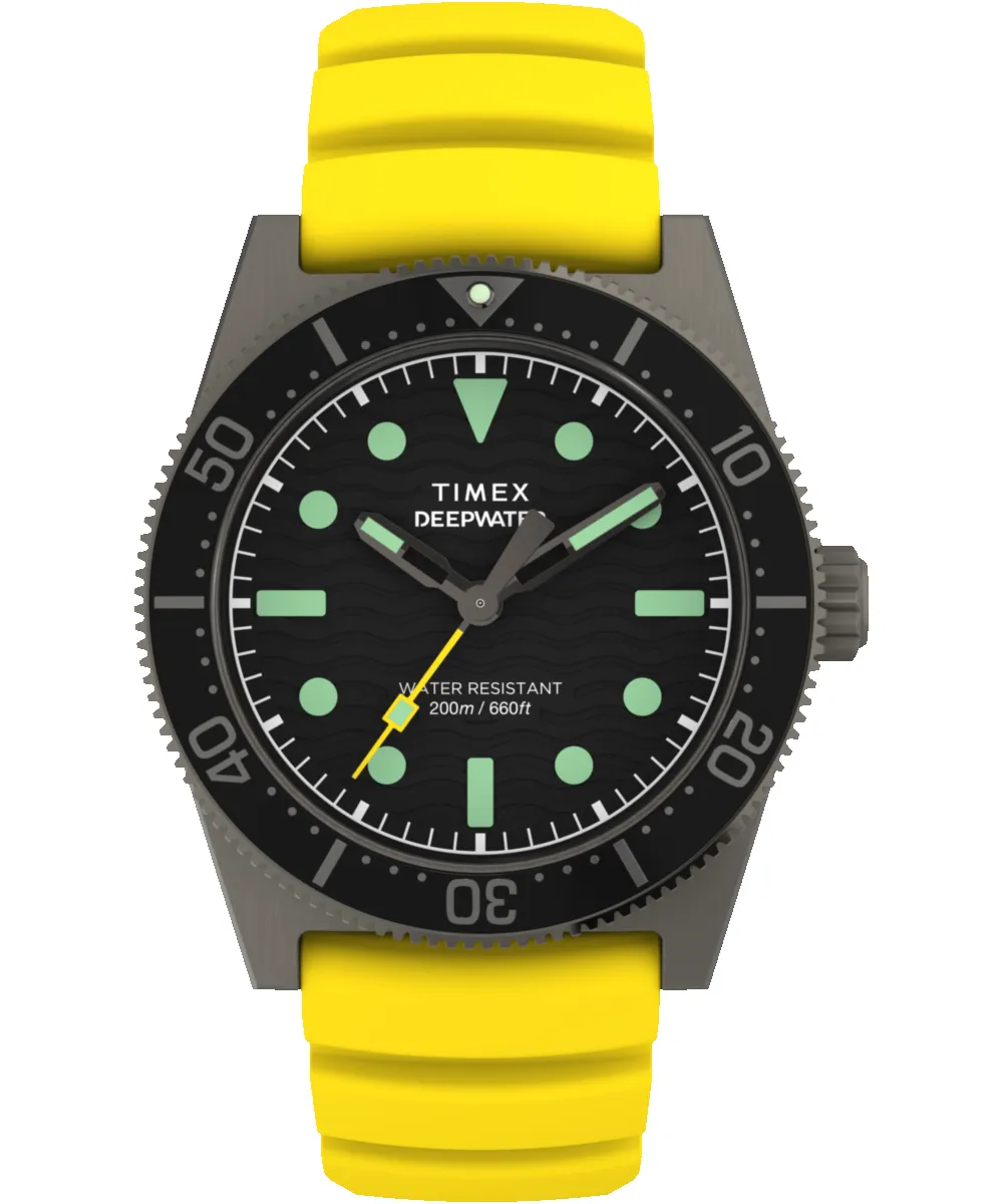 Deepwater Reef 200 41mm Synthetic Rubber Strap Watch sold by Timex
