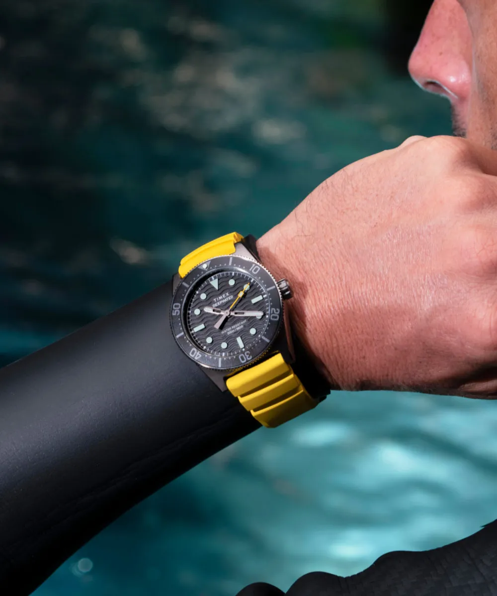 Deepwater Reef 200 41mm Synthetic Rubber Strap Watch sold by Timex product image thumbnail 2