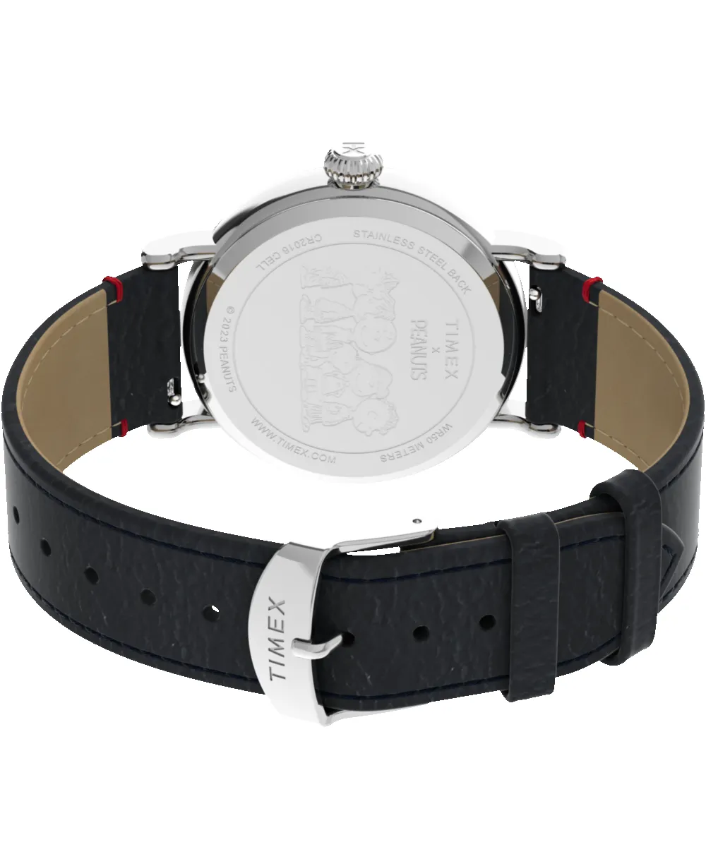 Timex Standard x Peanuts Featuring Snoopy Fireworks 40mm Leather Strap Watch sold by Timex product image thumbnail 5