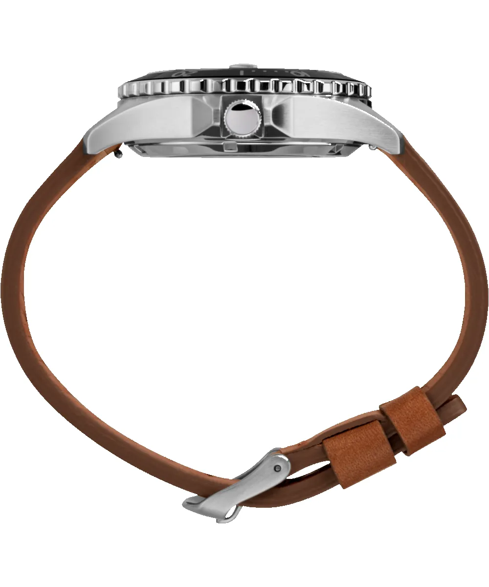 Navi Automatic 41mm Leather Strap Watch sold by Timex product image thumbnail 2