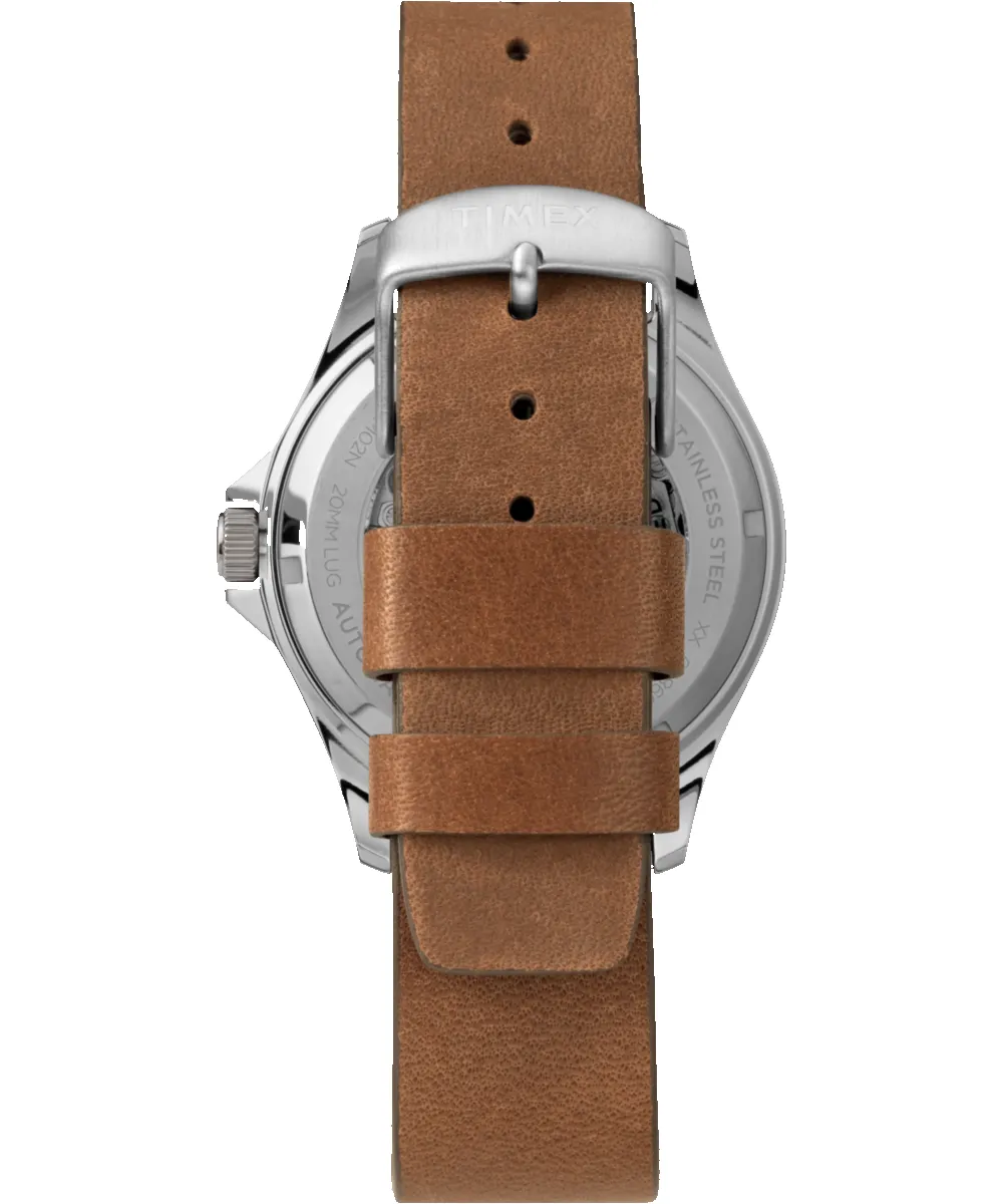 Navi Automatic 41mm Leather Strap Watch sold by Timex product image thumbnail 3