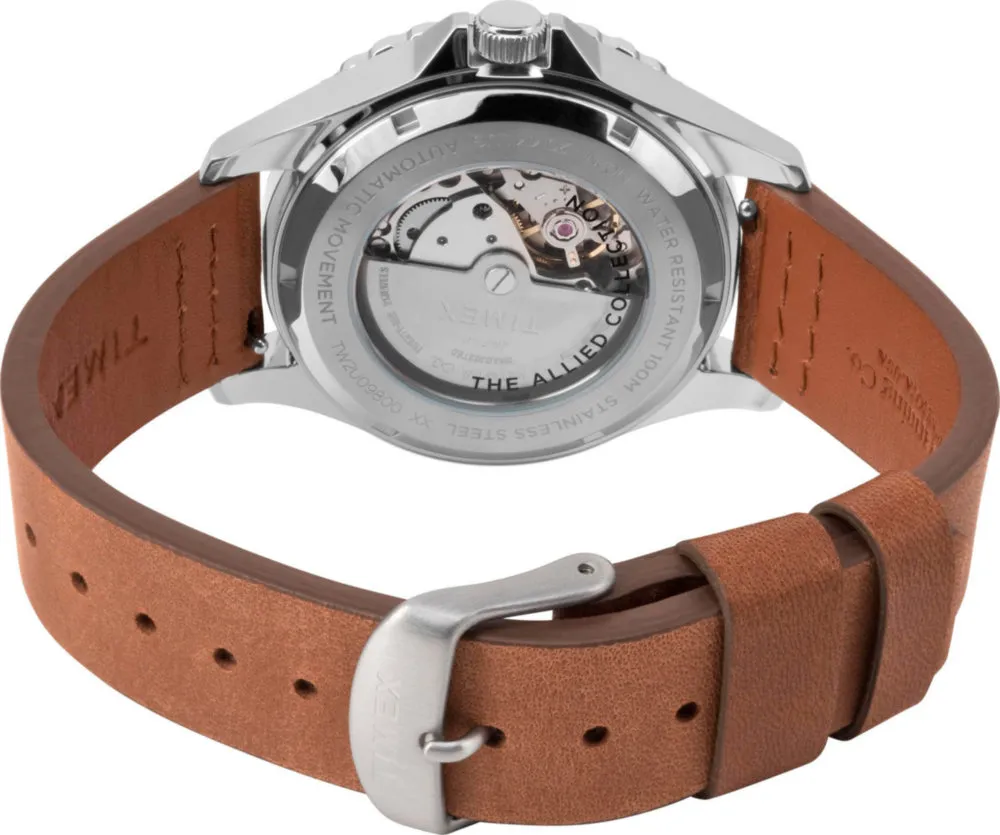 Navi Automatic 41mm Leather Strap Watch sold by Timex product image thumbnail 4