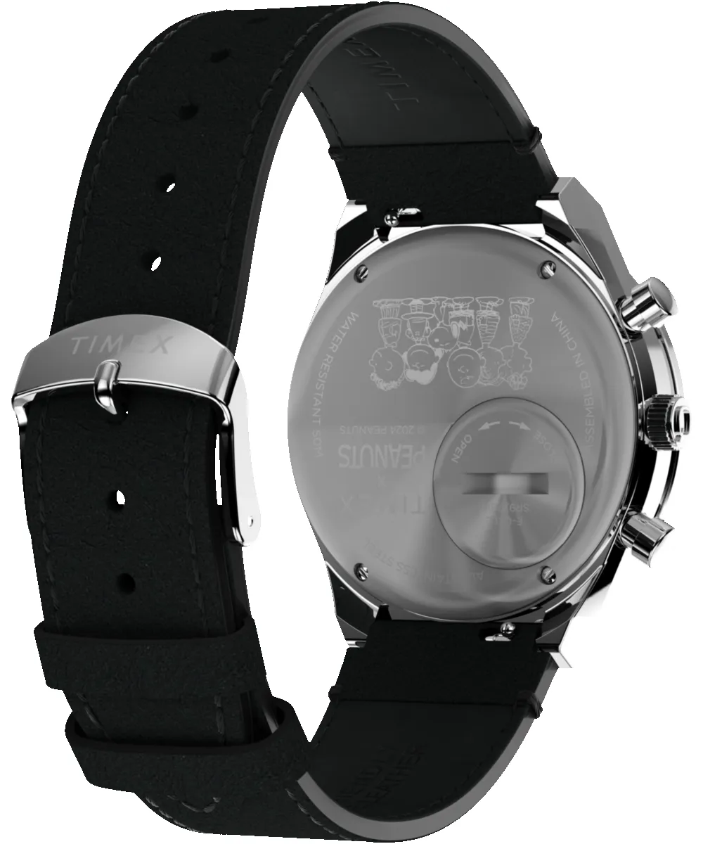 Q Timex Chronograph x Peanuts Snoopy 40mm Leather Strap Watch sold by Timex product image thumbnail 5