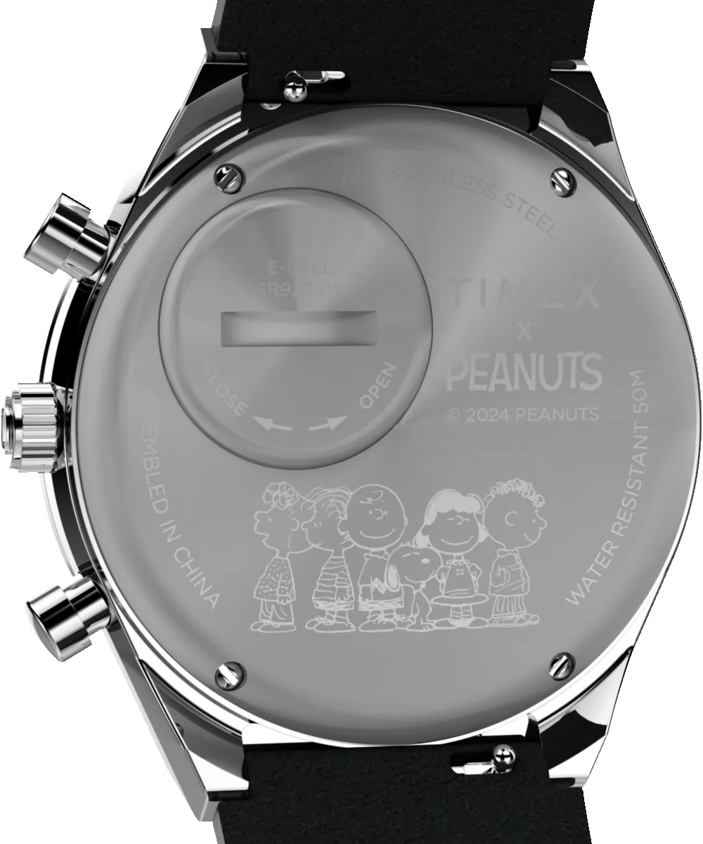 Q Timex Chronograph x Peanuts Snoopy 40mm Leather Strap Watch sold by Timex product image thumbnail 4