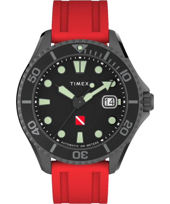 Deepwater Tiburón Automatic 43mm Synthetic Rubber Strap Watch sold by Timex