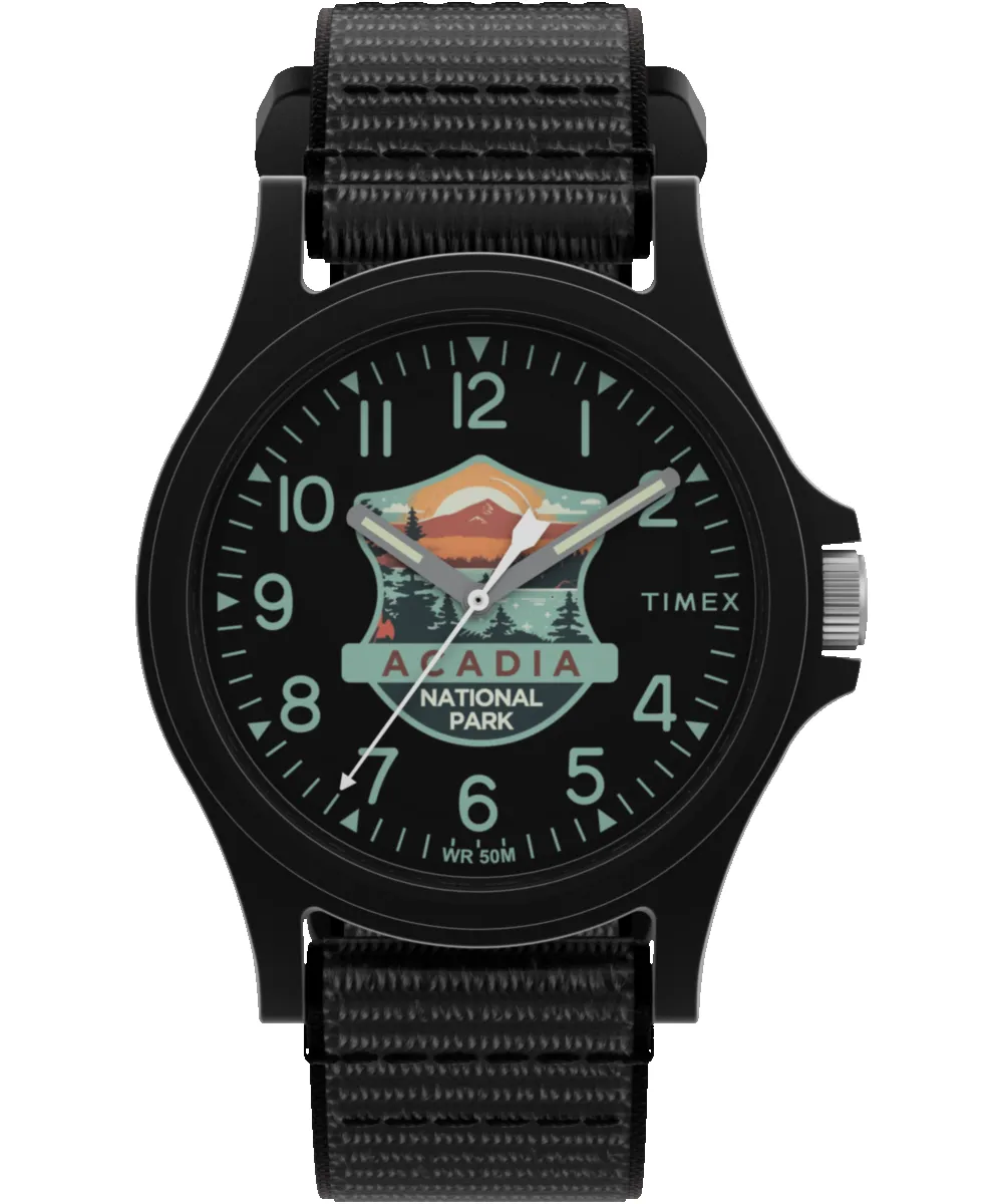 Timex Acadia National Park 40mm Fabric Strap Watch sold by Timex