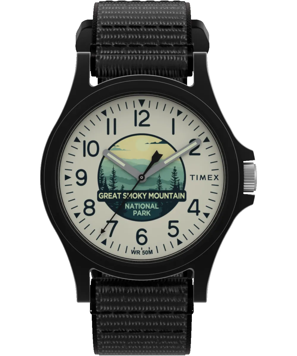 Timex Great Smoky Mountains National Park 40mm Fabric Strap Watch sold by Timex