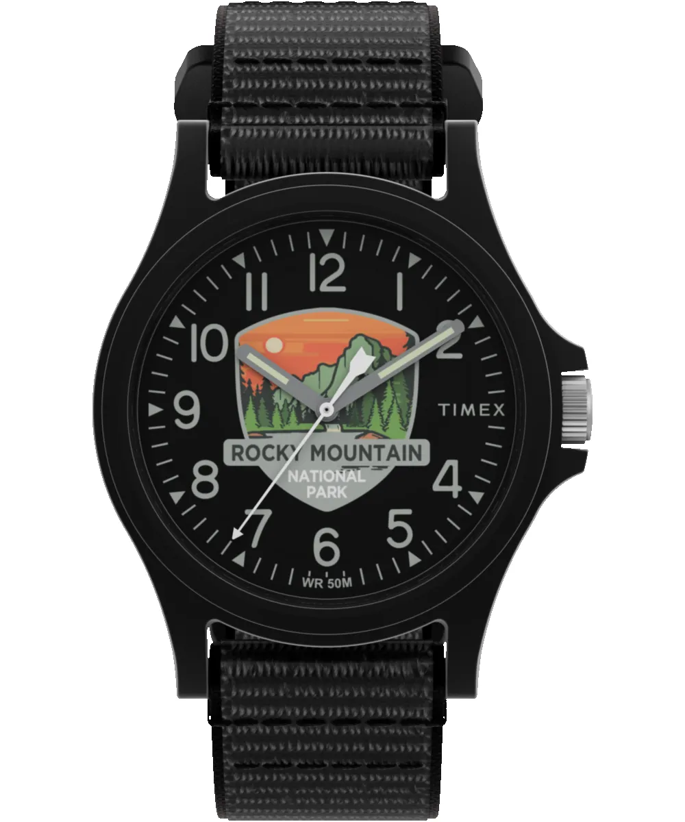 Timex Rocky Mountain National Park 40mm Fabric Strap Watch sold by Timex