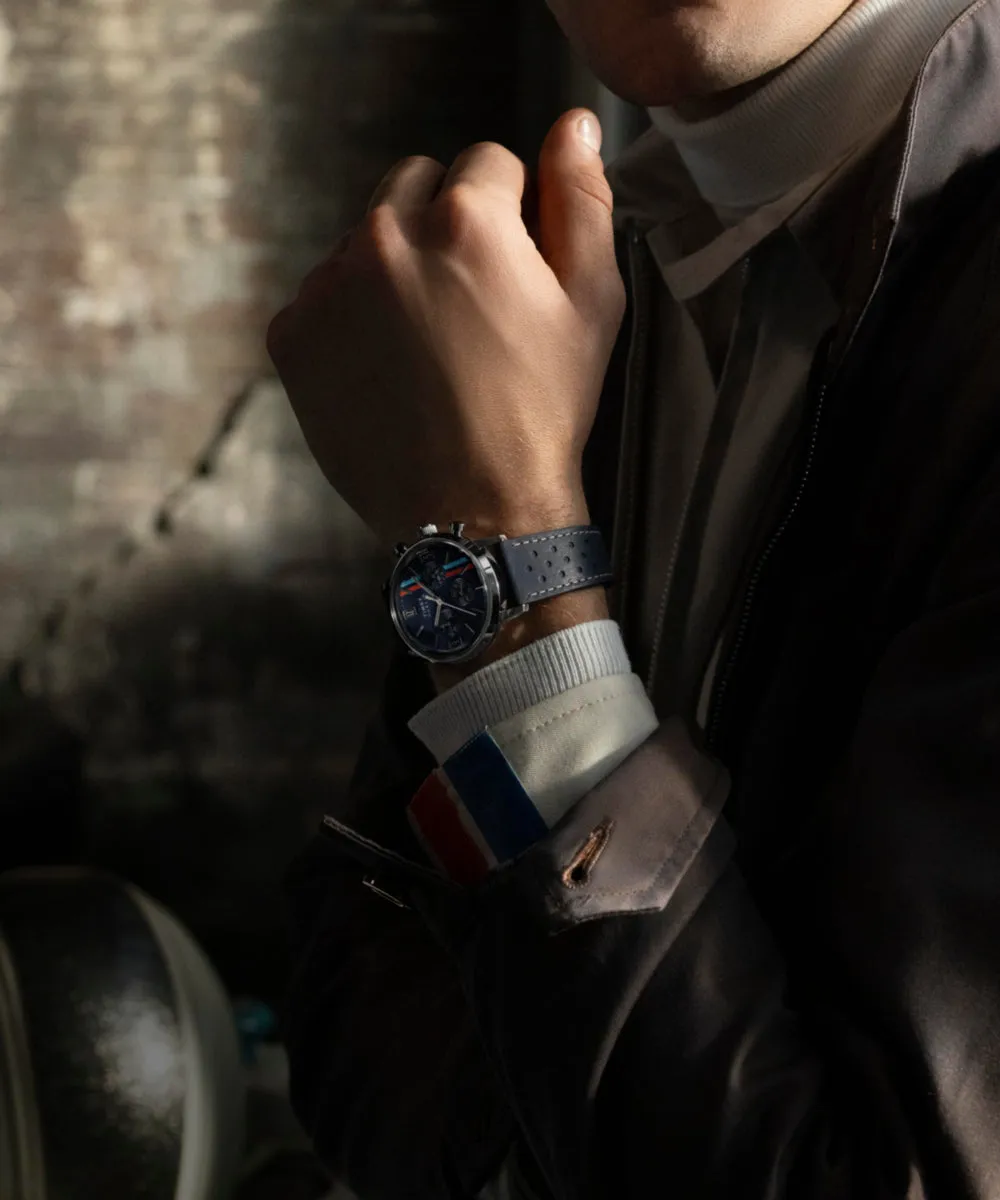 Marlin® Chronograph Tachymeter 40mm Leather Strap Watch sold by Timex product image thumbnail 4