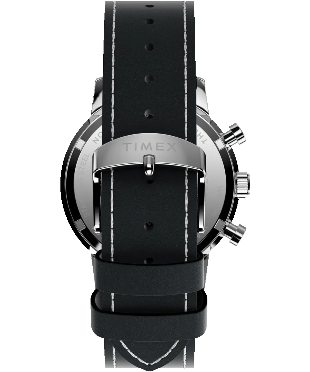 Marlin® Chronograph Tachymeter 40mm Leather Strap Watch sold by Timex product image thumbnail 5