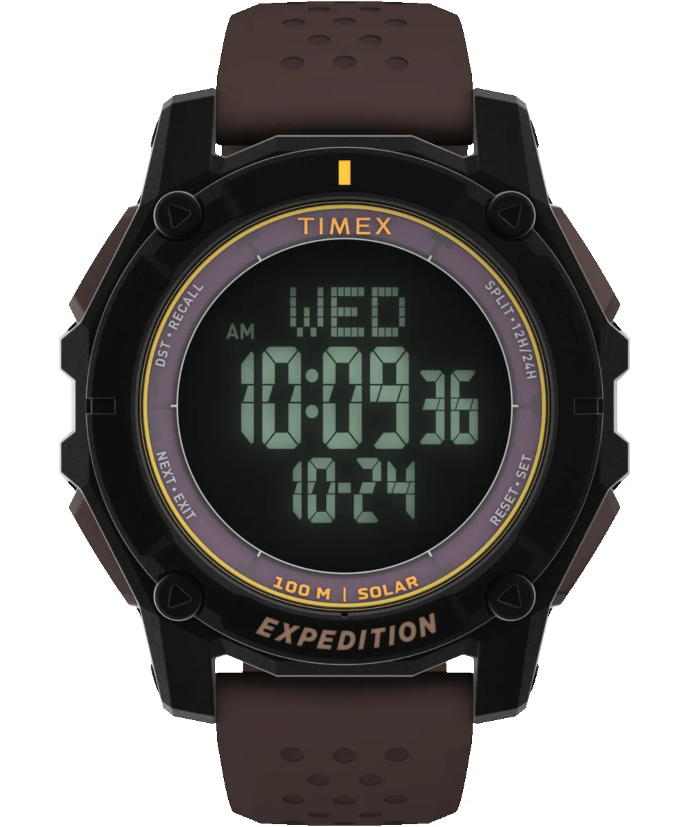 Expedition Ridge Solar 49mm Silicone Strap Watch sold by Timex