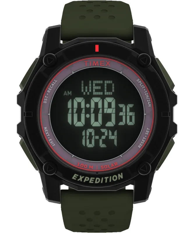 Expedition Ridge Solar 49mm Silicone Strap Watch sold by Timex