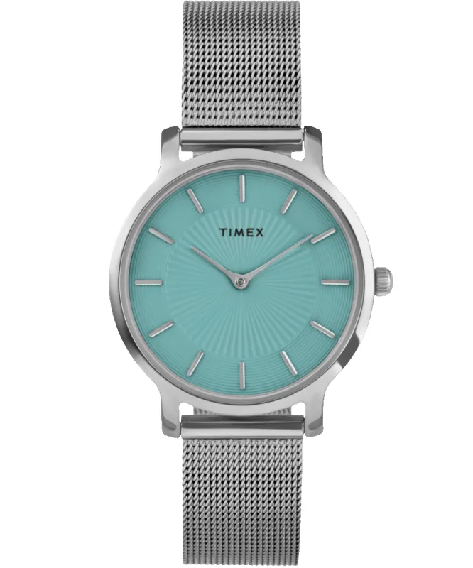 Transcend 34mm Stainless Steel Bracelet Watch sold by Timex