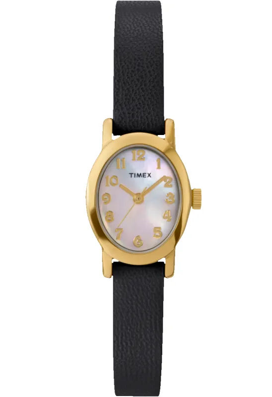 Cavatina 18mm Leather Strap Watch sold by Timex