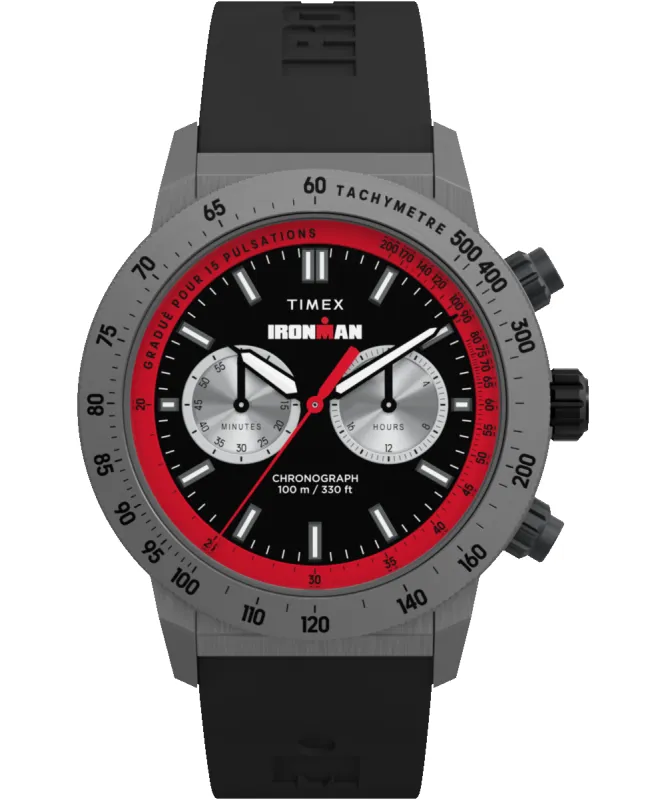 TIMEX® IRONMAN® Challenger Chronograph 44mm Silicone Strap Watch sold by Timex