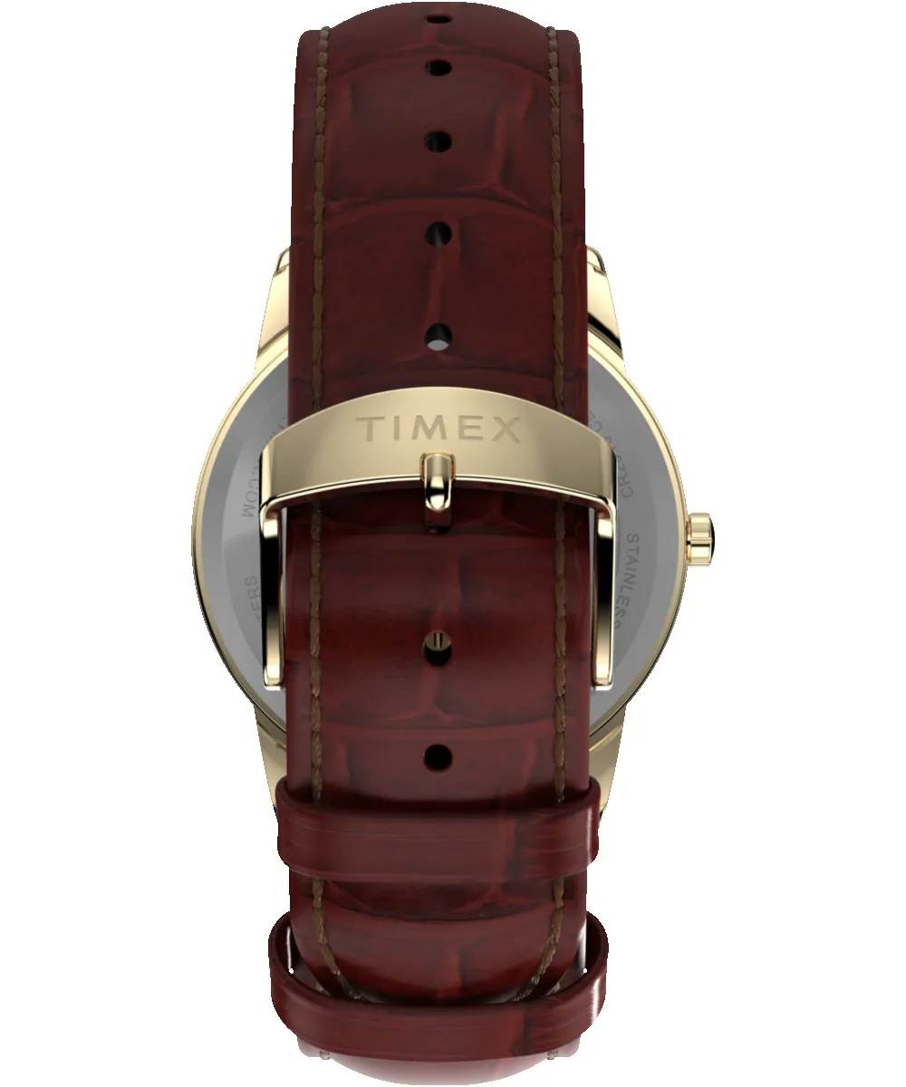 Easy Reader® 35mm Leather Strap Watch sold by Timex product image thumbnail 4