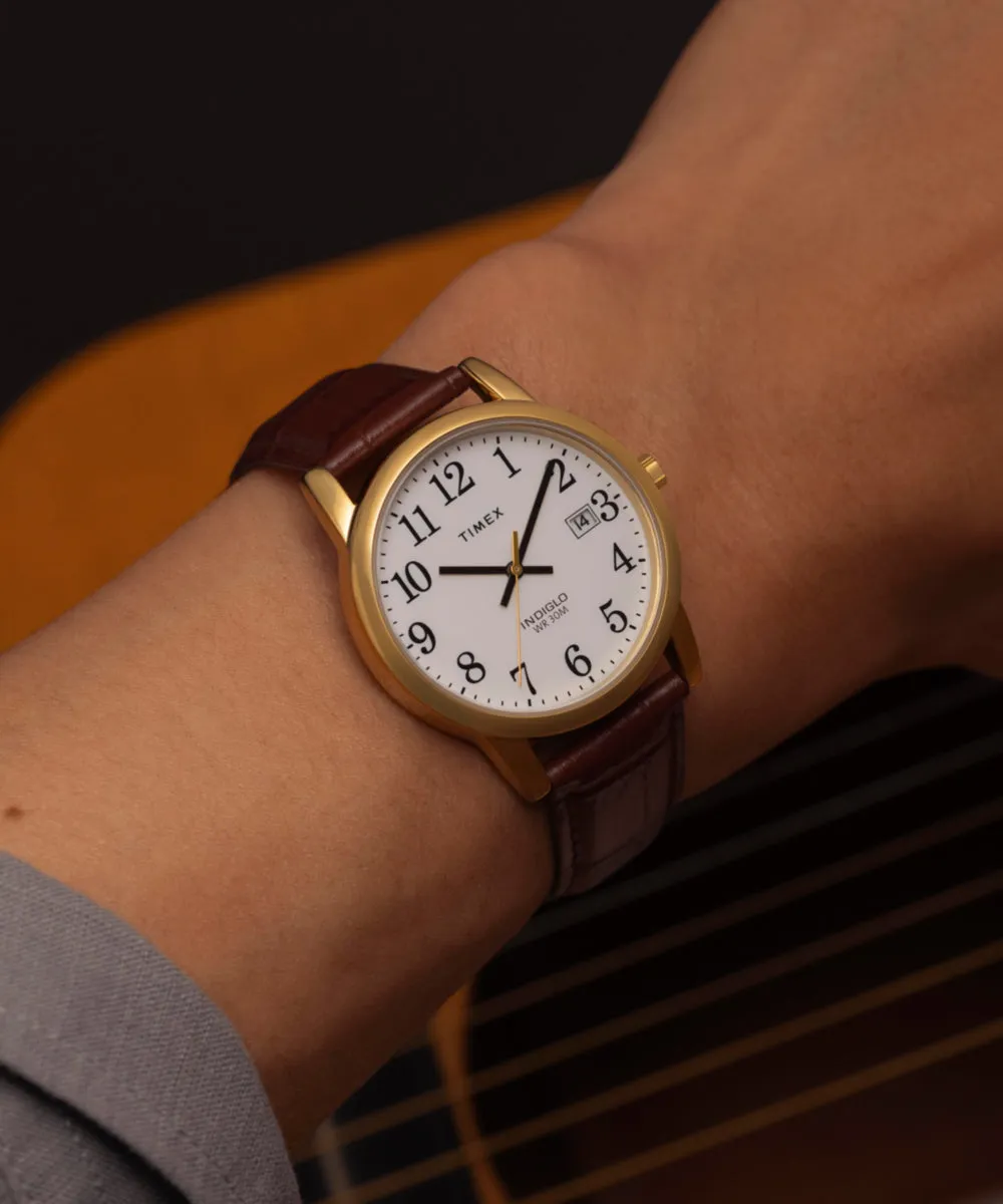 Easy Reader® 35mm Leather Strap Watch sold by Timex product image thumbnail 2