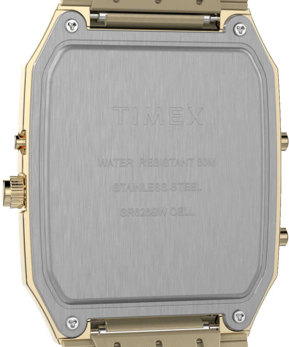 Q Timex® 1982 Ana-Digi Reissue 33mm Stainless Steel Bracelet Watch sold by Timex product image thumbnail 4