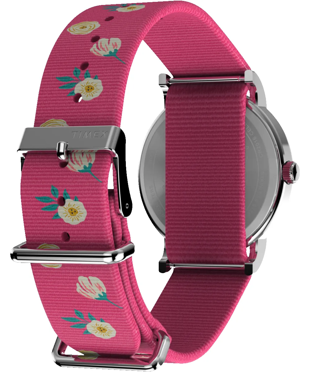 Timex x Peanuts® Timex Weekender Floral 38mm Fabric Strap Watch sold by Timex product image thumbnail 5