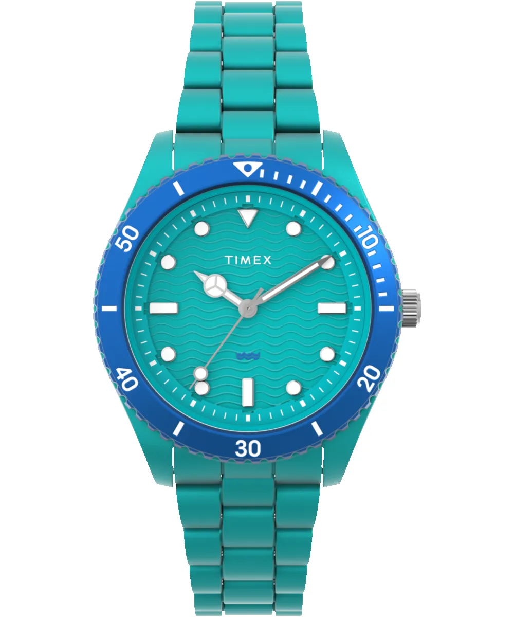 Timex Legacy #tide™ 37mm Recycled Plastic Bracelet Watch sold by Timex