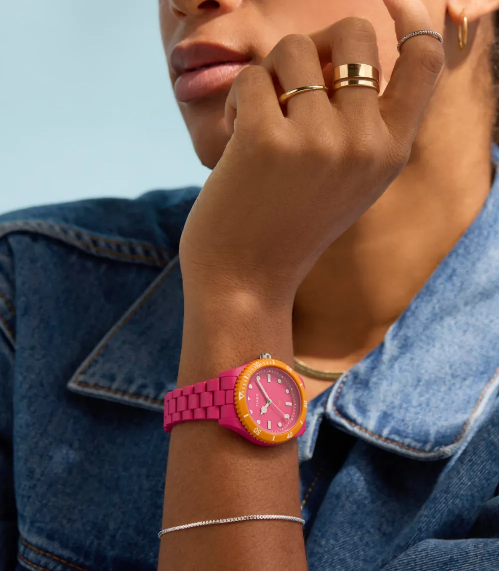 Timex Legacy #tide™ 37mm Recycled Plastic Bracelet Watch sold by Timex product image thumbnail 2