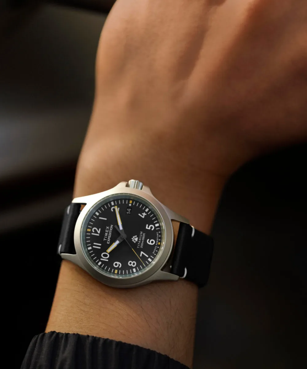 Expedition Titanium 38mm Leather Strap Watch sold by Timex product image thumbnail 2