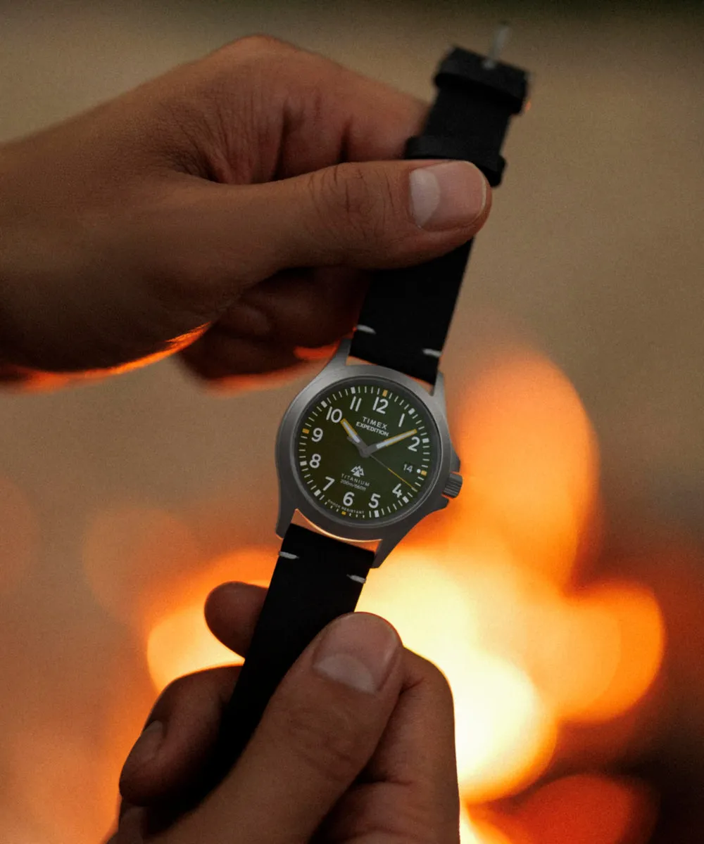 Expedition Titanium 38mm Leather Strap Watch sold by Timex product image thumbnail 3