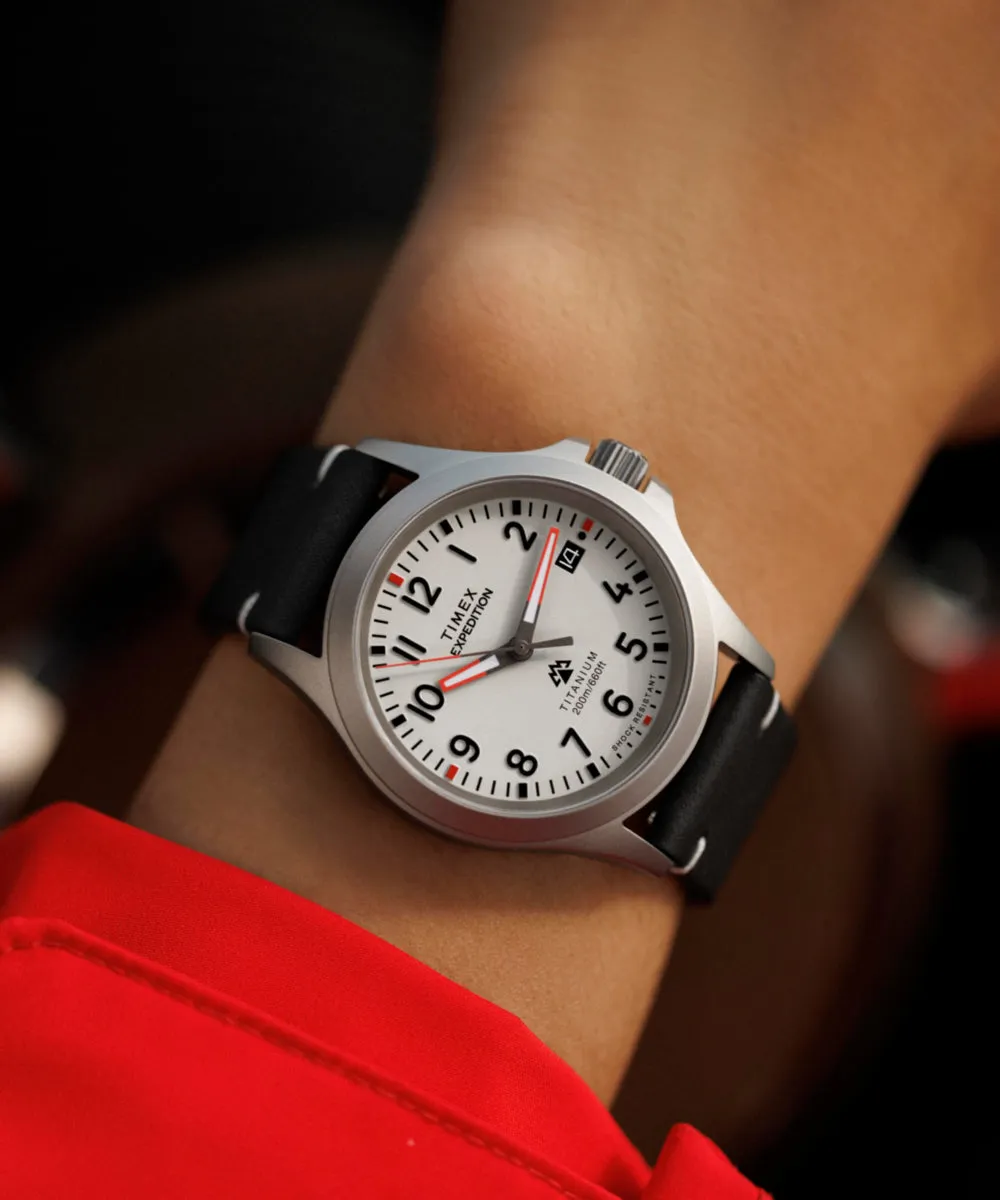 Expedition Titanium 38mm Leather Strap Watch sold by Timex product image thumbnail 4