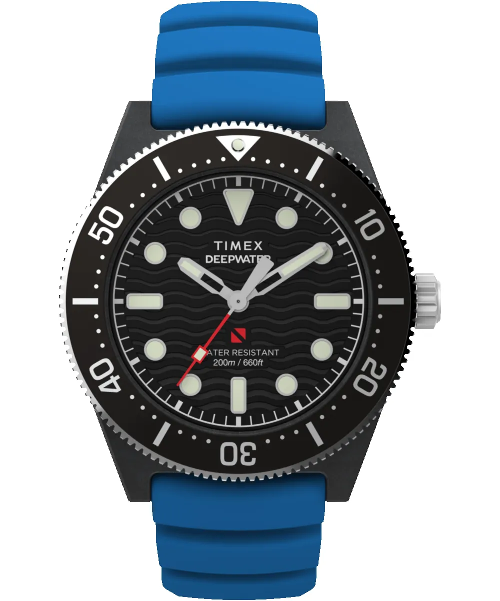 Deepwater Reef 200 XCF 43mm Synthetic Rubber Strap Watch sold by Timex