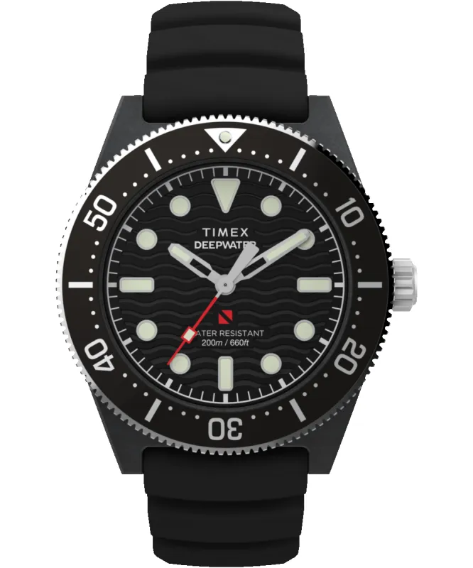 Deepwater Reef 200 XCF 43mm Synthetic Rubber Strap Watch sold by Timex