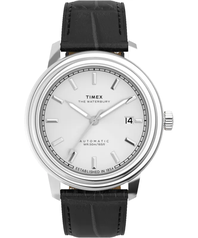 Waterbury Metropolitan Automatic 41mm Leather Strap Watch  sold by Timex