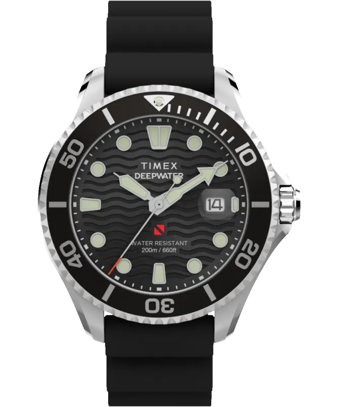 Deepwater Meridian 200 44mm Synthetic Rubber Strap Watch  sold by Timex