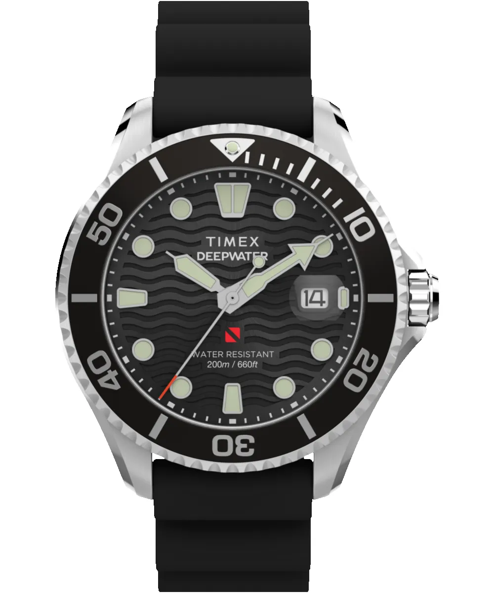 Deepwater Meridian 200 44mm Synthetic Rubber Strap Watch sold by Timex