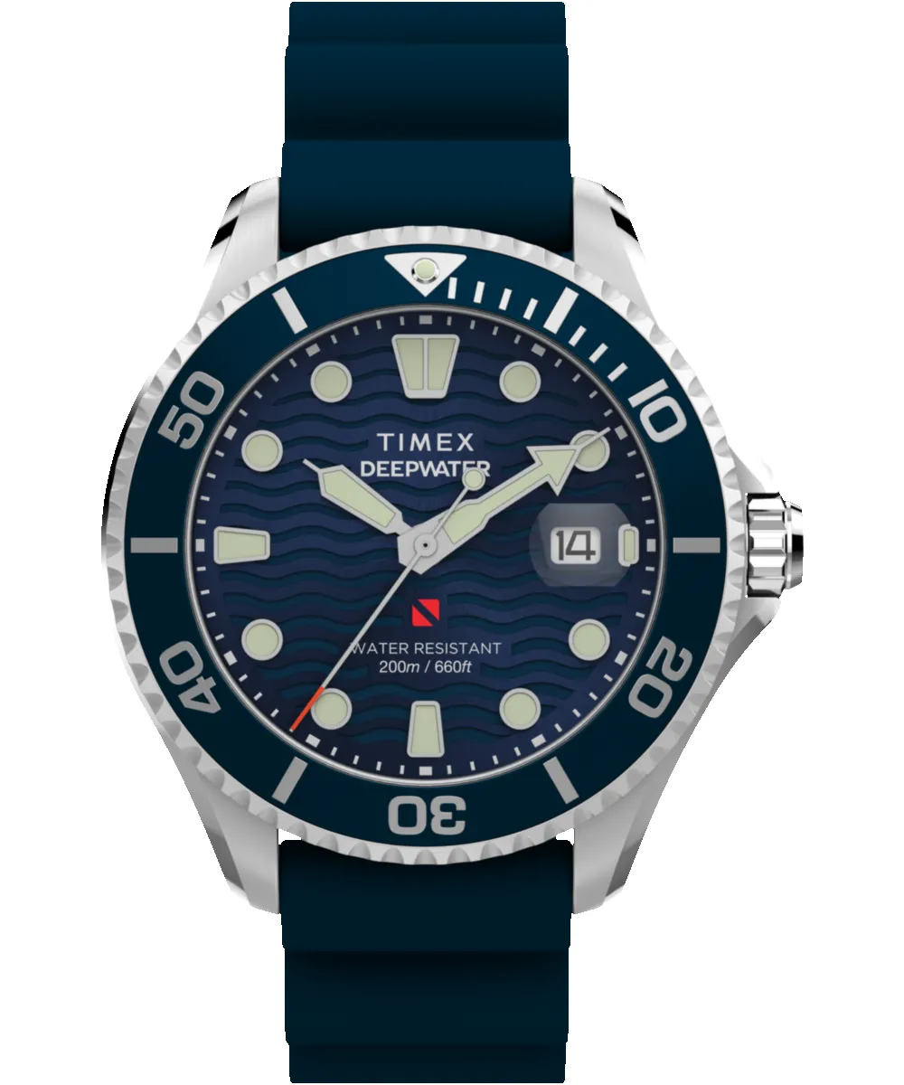 Deepwater Meridian 200 44mm Synthetic Rubber Strap Watch sold by Timex