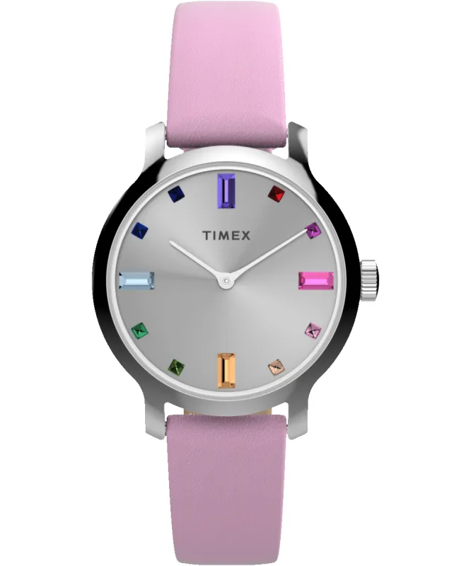 Transcend 31mm Leather Strap Watch sold by Timex