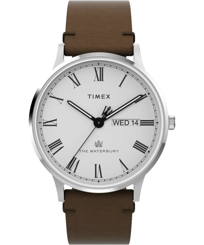 Waterbury Classic 40mm Leather Strap Watch sold by Timex